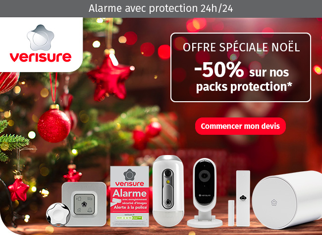 Verisure - Frais d'installation offerts* jusqu'au 26/10/2020 - Commencer mon devis