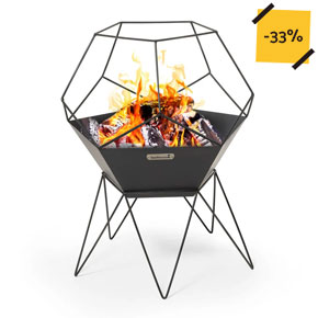 Grand Miroir mural bombé Soleil en métal doré D 70cm