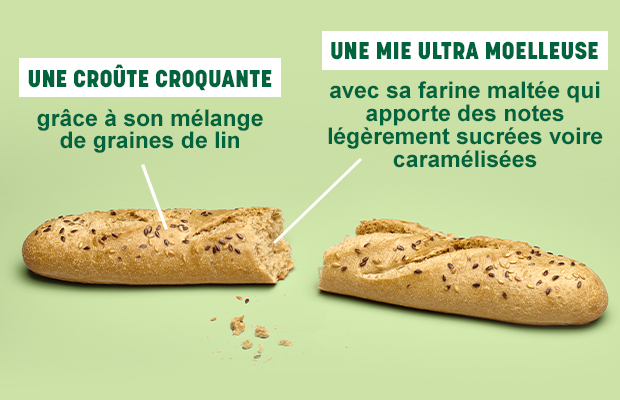 Une croûte croquante et une mie ultra moelleuse