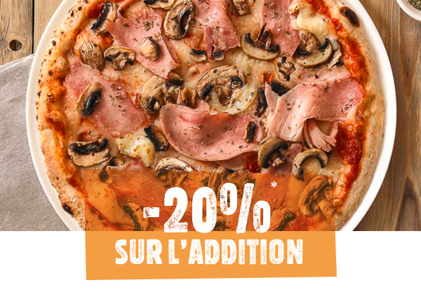 -20% sur l'addition*